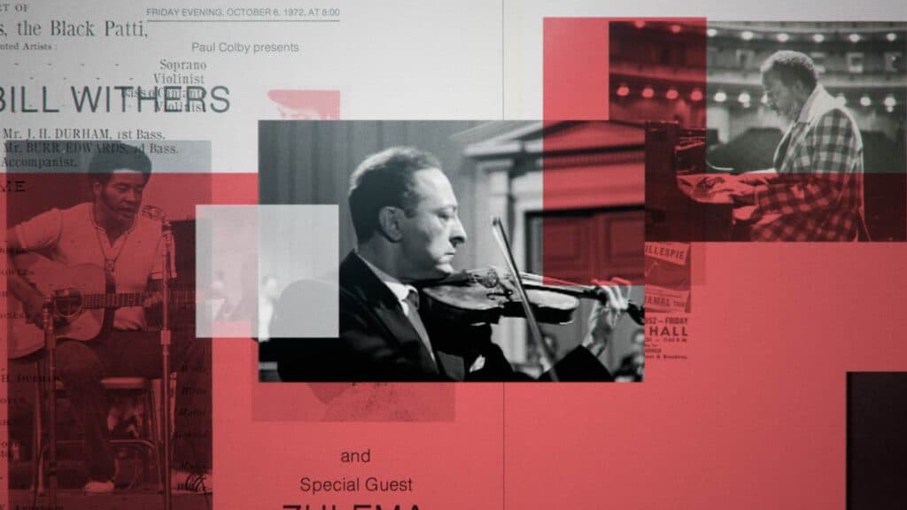 Carnegie Hall: archival portraits in the opening sequence