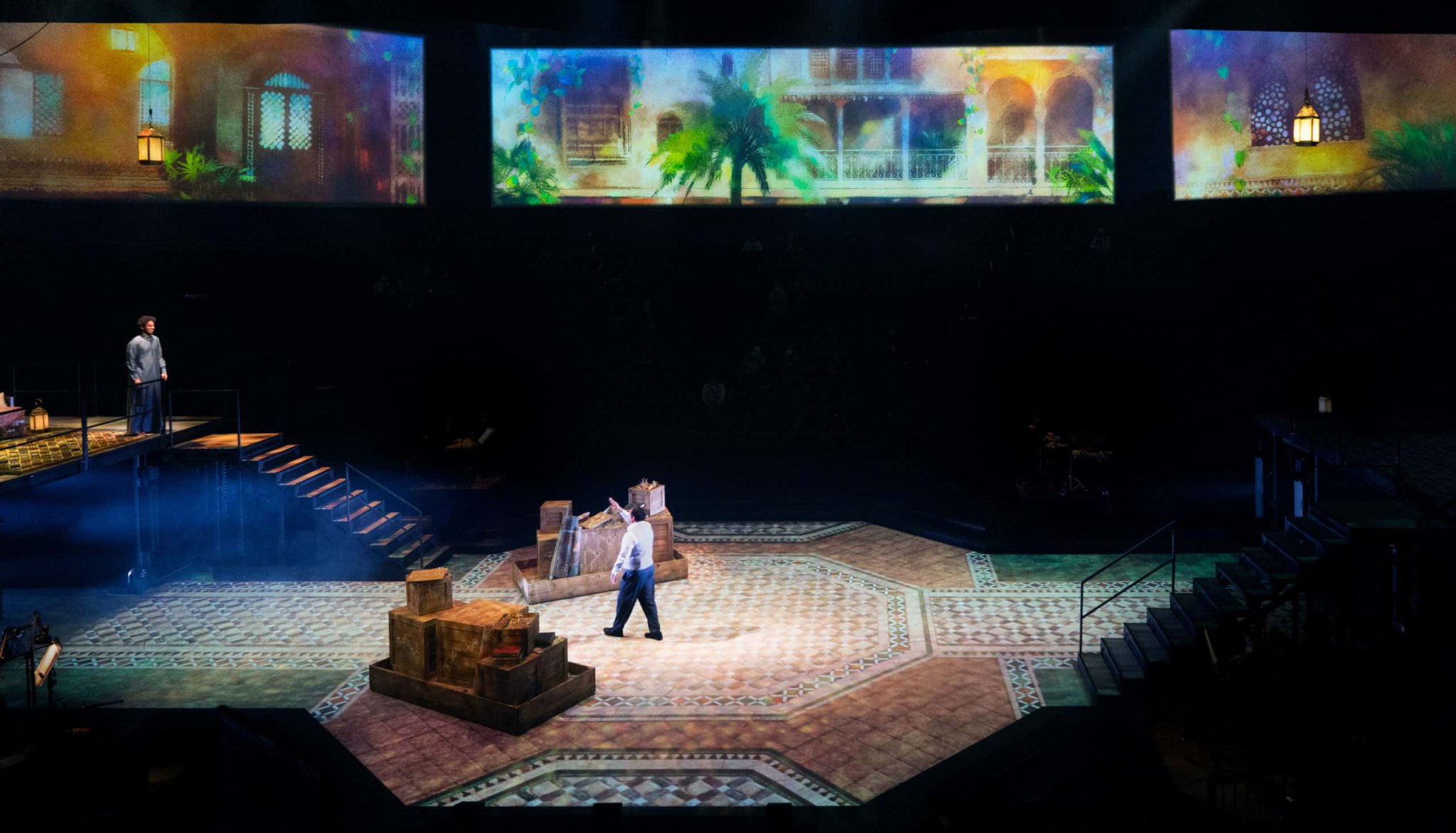 Kan Yama Kan: The Barber and Sayf in the theatre